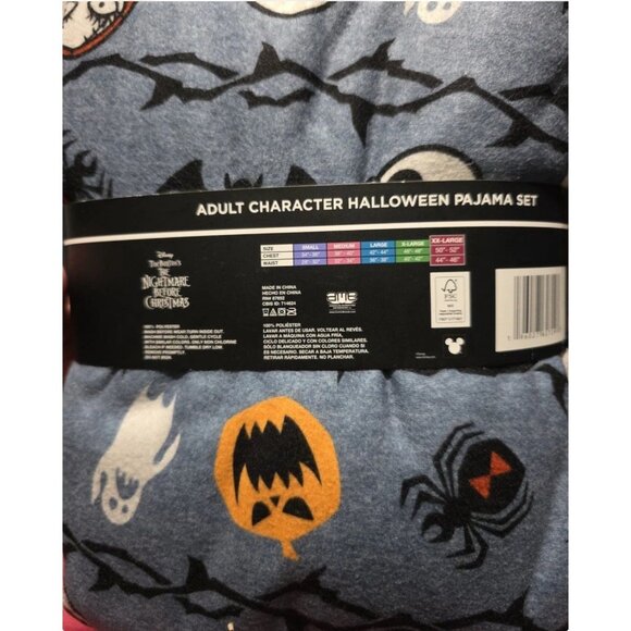 Disney Size XXL Tim Burton’s The Nightmare Before Christmas Adult Pajama Set New - Picture 7 of 7